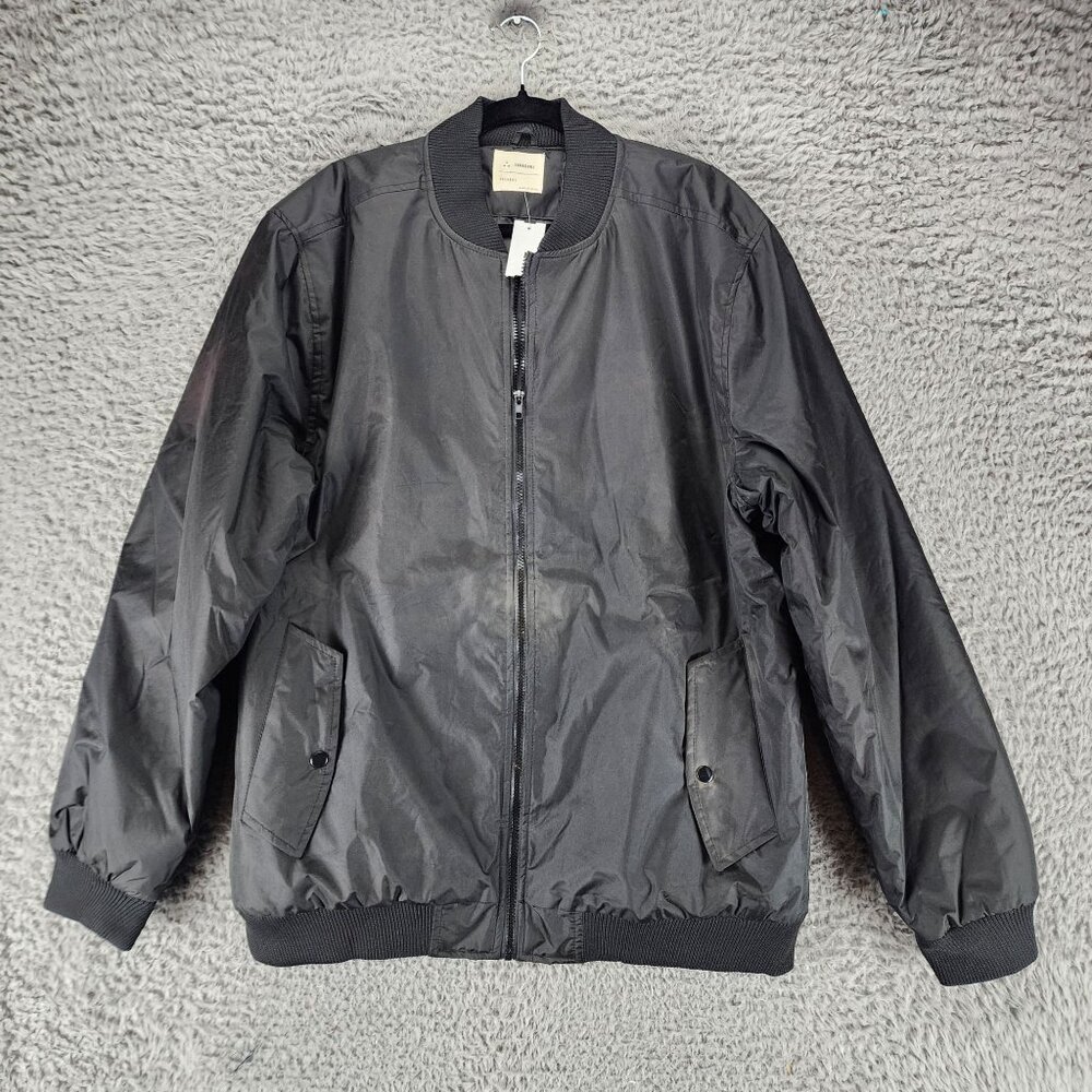 Zakbrand Jacket Mens XXL Black Polyester Long Sleeve Full Zip Bomber *NWT*